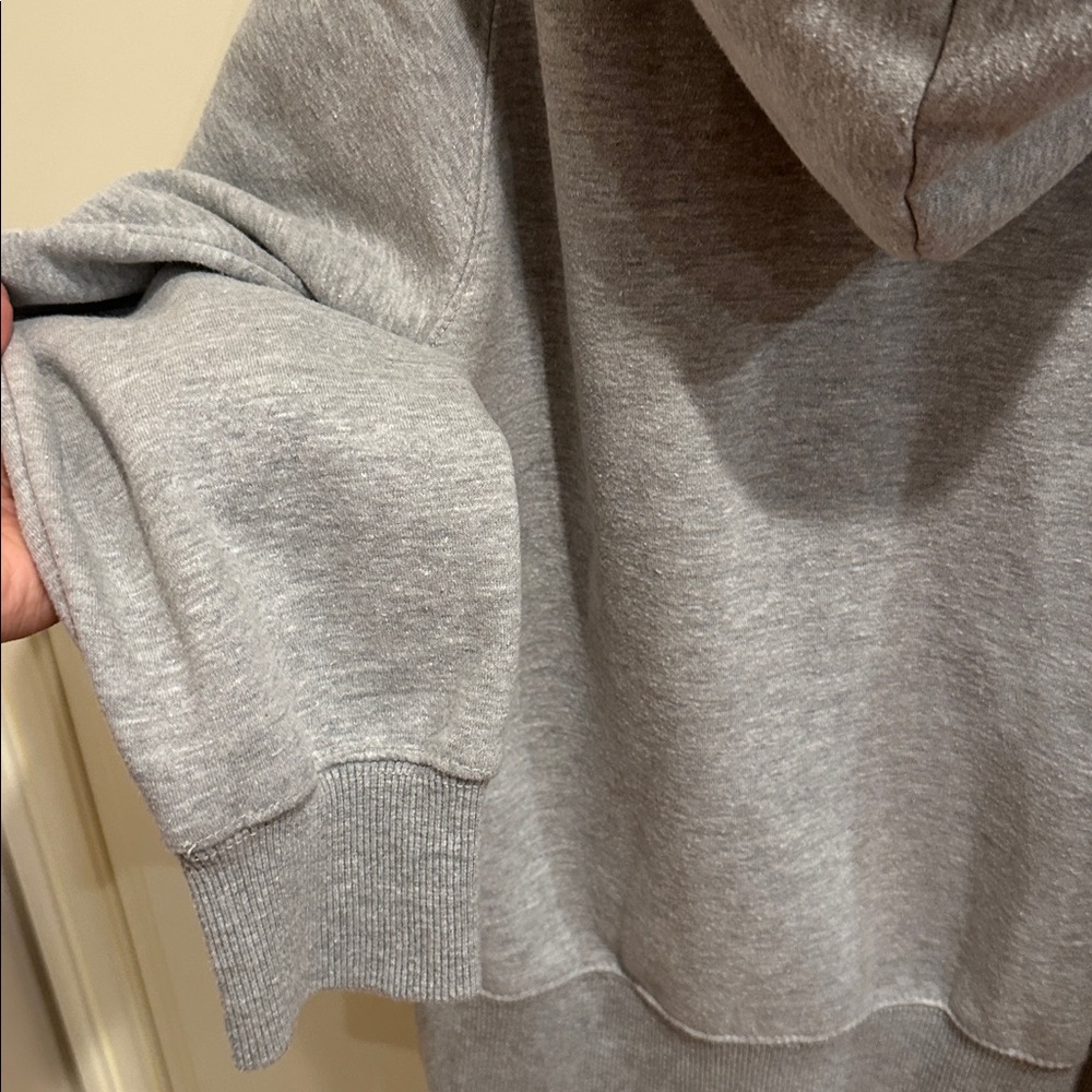 Zara Light Gray Zip-Up Hoodie - Picture 6 of 7